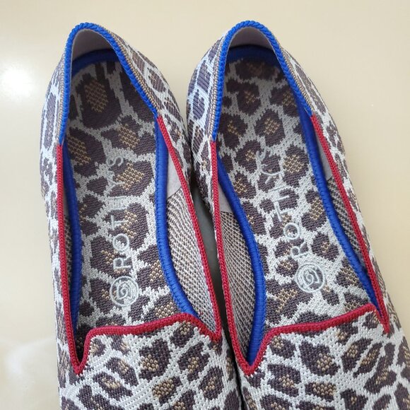 Rothy's The Loafer in the Mocha Spot Leopard Print Size 8.5 - Picture 6 of 13
